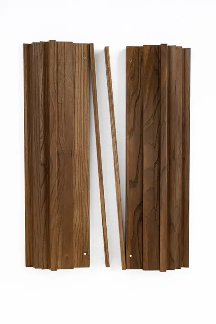 Bam Bird Boutique Two Player Wood Mahjong Racks — Walnut