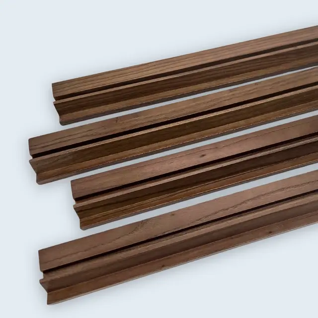 Four Friends Mahjong Walnut Racks & Pushers - 19" Long