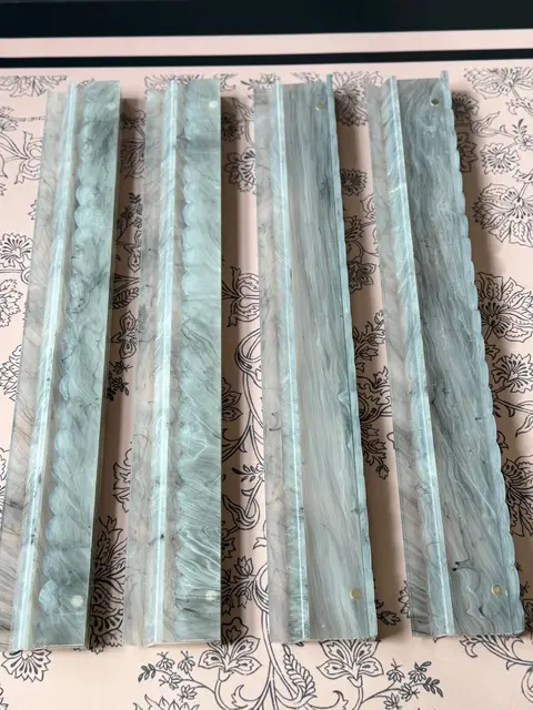 Mahj Mood Luxe Racks: Grey Marble Acrylic (4)