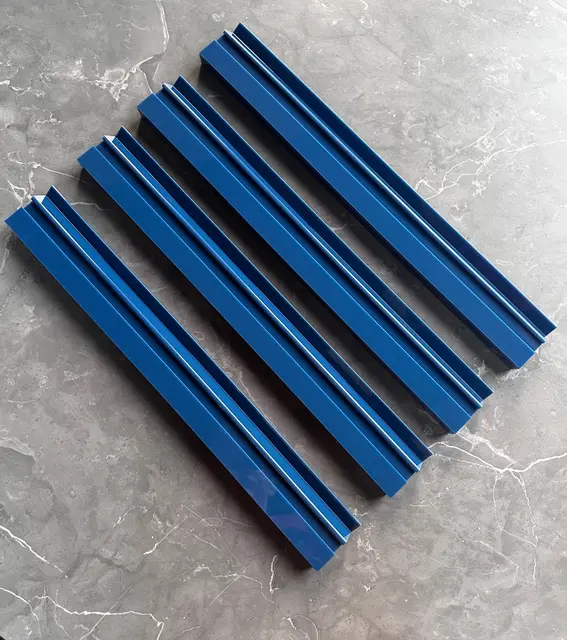 Mahj Mood Navy Blue Straight Acrylic Rack and Pusher (Set of 4)