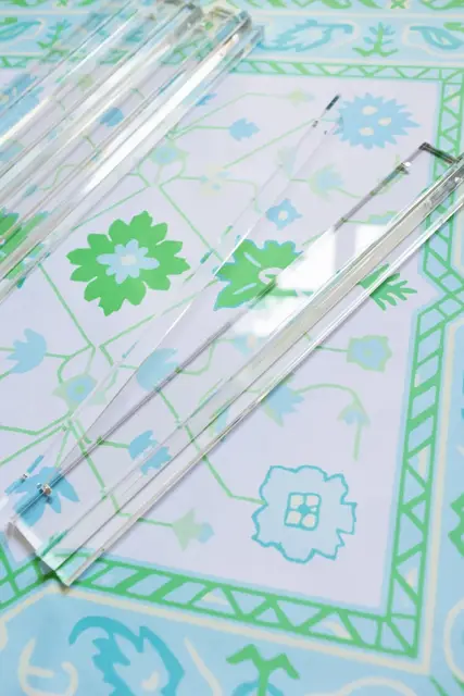 Mahj Squad Clear Lucite Mahjong Racks, 19 Inch, Set of 4