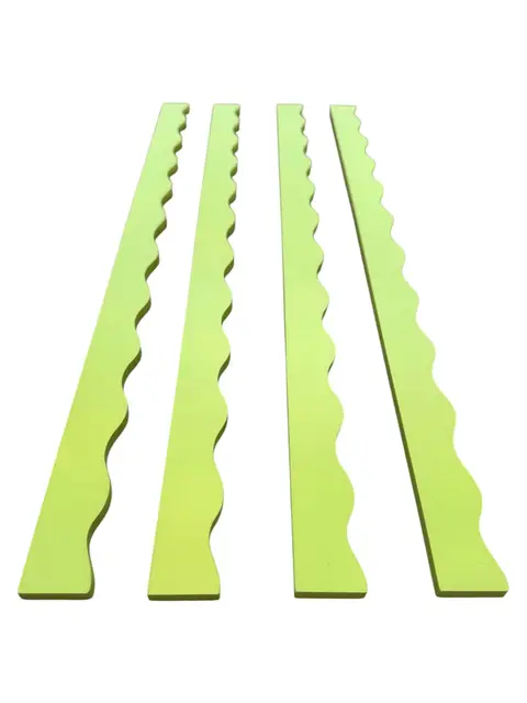 Peace Love Mahjong Wavy Mahjong Rack Pusher Set - Chartreuse