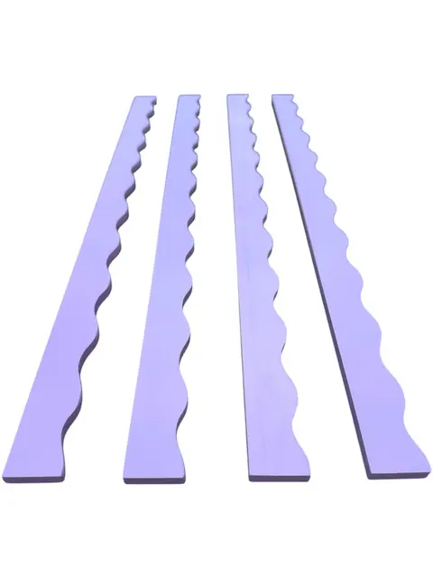 Peace Love Mahjong Wavy Mahjong Rack Pusher Set - Lilac