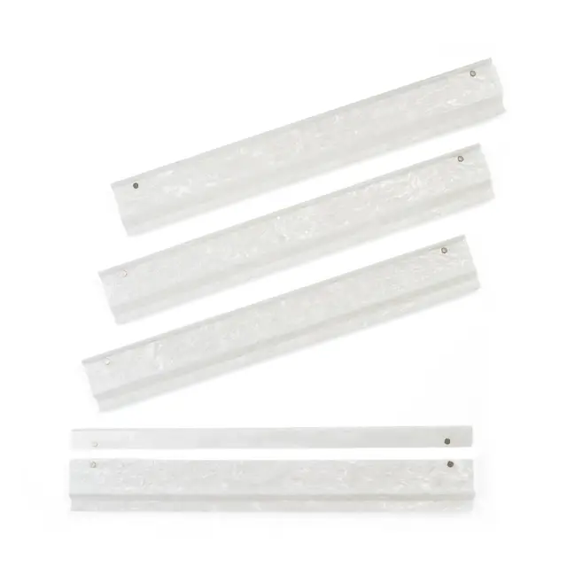 The Mahjong House Set of 4 White Mother of Pearl Mahjong Racks