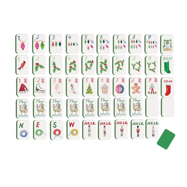 Keva Style Holiday Lights Mahjong Tiles