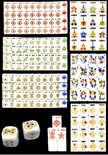 Mah Jongg Maven Daza Deco Tiles and Dice