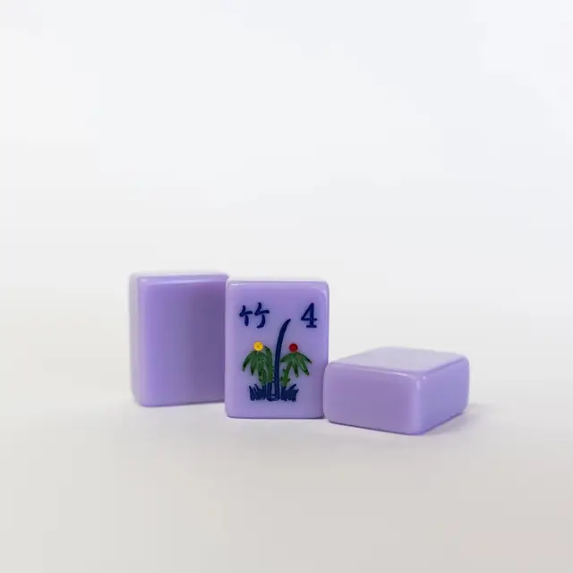 Mah Jongg Maven Lavender Engraved & Hand Painted American Mah Jongg tile set