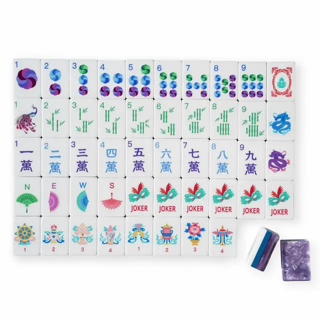 Mahj Days Lavender Shimmer Masquerade Mahjong Set