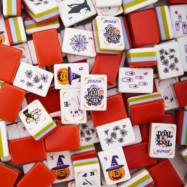Mahj Days Pumpkin Spice Night Shade Halloween Mahjong Tiles