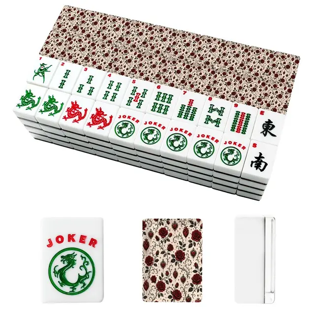 Splash Of Mahj And Color Co. Edgar Allen Poe Gothic Roses American Mahjong Tiles And Carry Case — Box