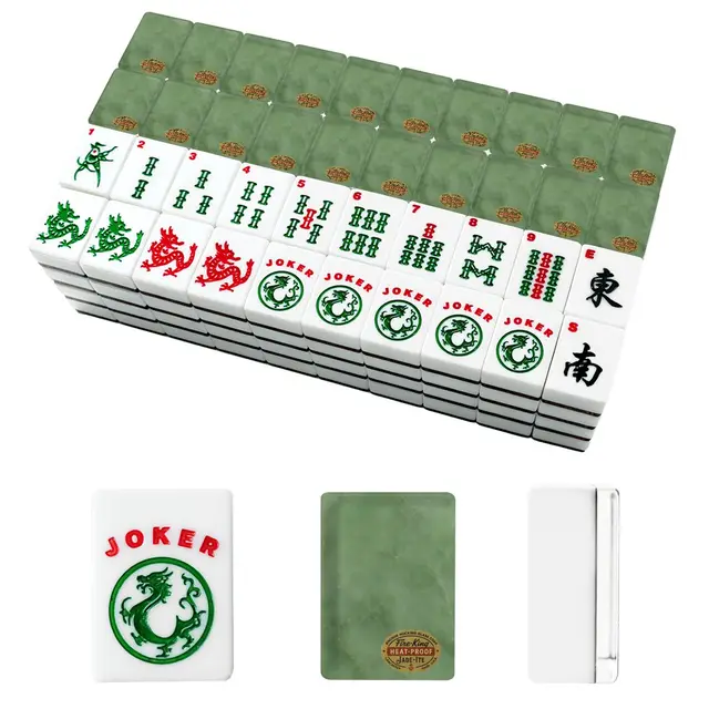 Splash Of Mahj And Color Co. Jade Ite Inspired American Mahjong Tiles And Carry Case — Box