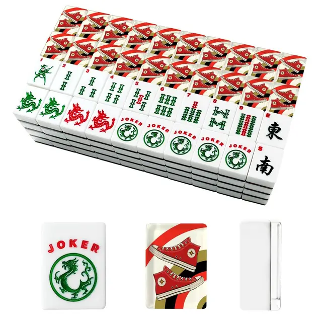Splash Of Mahj And Color Co. Kicking It Old School American Mahjong Tiles And Carry Case — Box