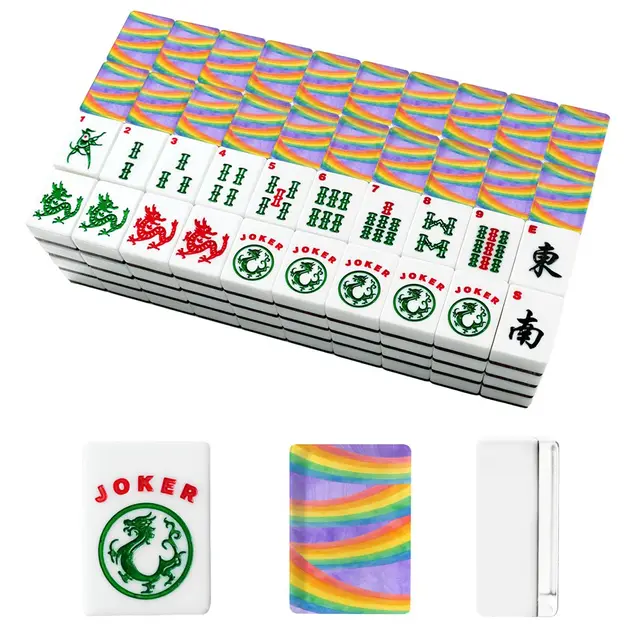 Splash Of Mahj And Color Co. LGBTQ Rainbow American Mahjong Tiles And Carry Case — Box