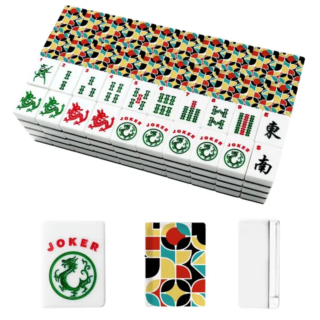 Splash Of Mahj And Color Co. The Modmaxcentric Geometric American Mahjong Tiles And Carry Case — Box