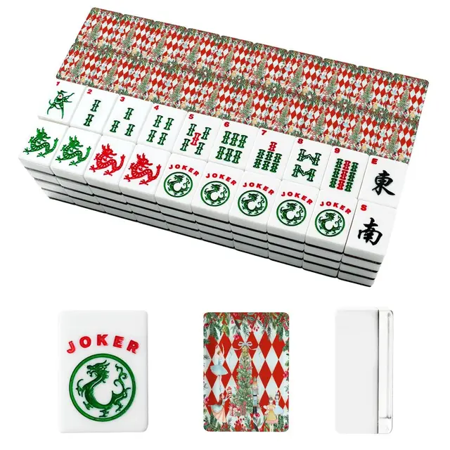 Splash Of Mahj And Color Co. The Nutcracker Red Harlequin Christmas American Mahjong Tiles And Carry Case Bundle Set — Box