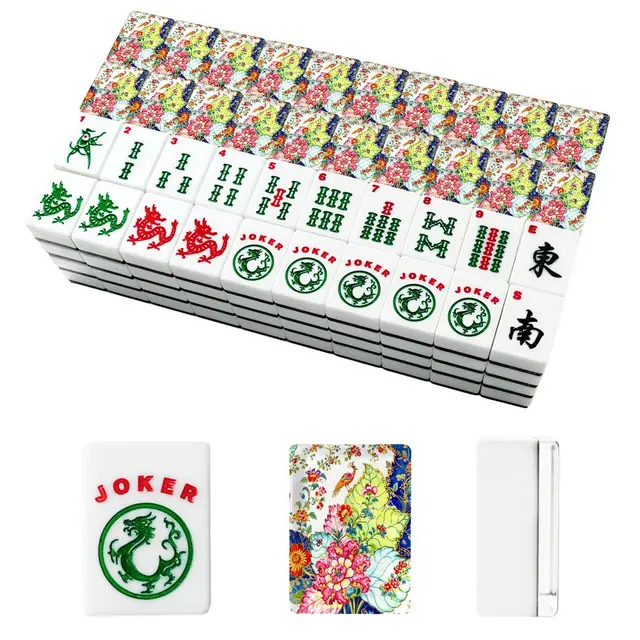 Splash Of Mahj And Color Co. Tobacco Leaf American Mahjong Tiles And Carry Case — Box