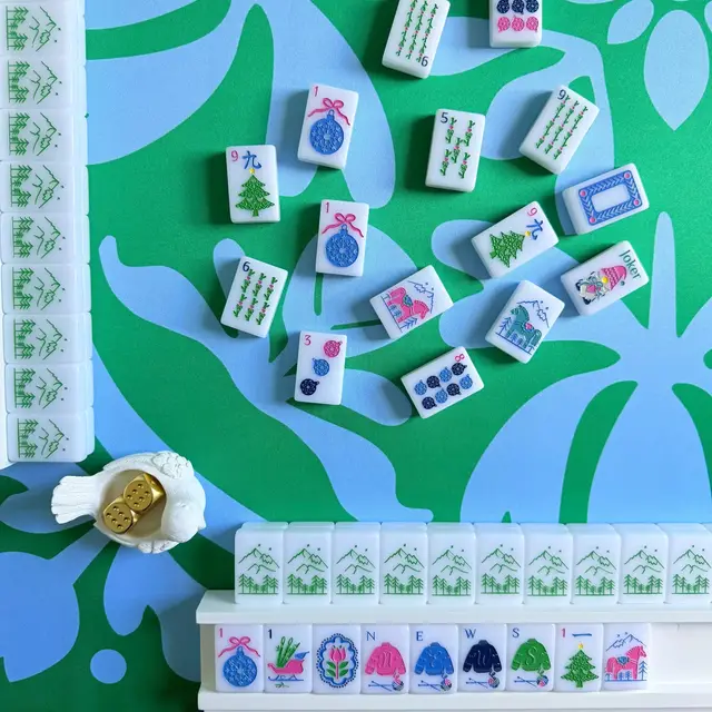 The Merry Mahjong Co The Scandinavian Christmas Tile Collection - Pastel Pallete