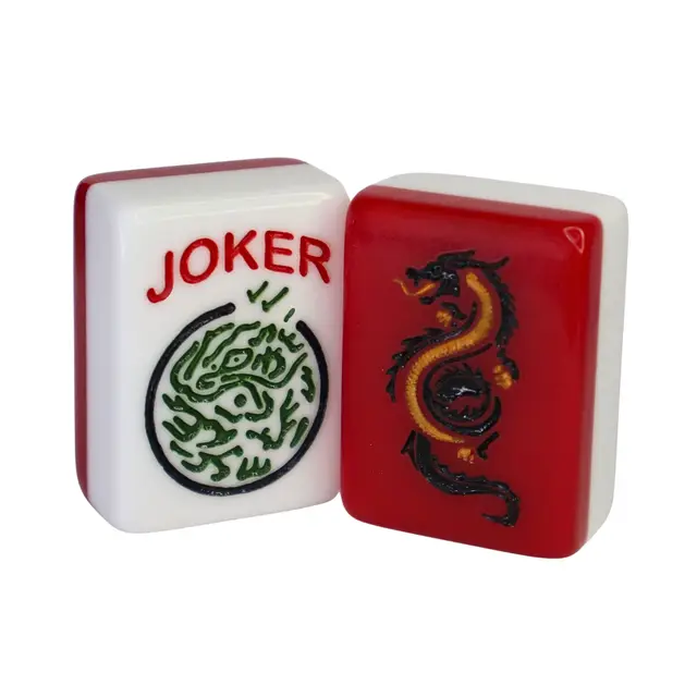 Where the Wind Blows Engraved Black and Gold Dragon American Mah Jongg Tiles