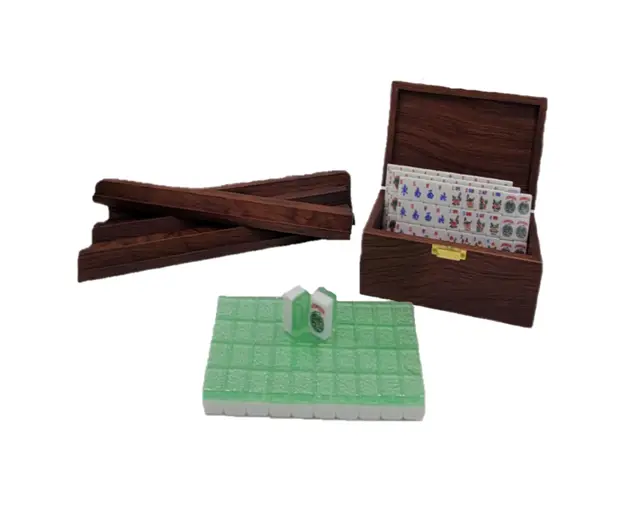 Where the Wind Blows Miniature Green Glitter Travel Set with Wooden Racks and FREE Zipper Pouch For Travel