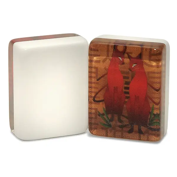 Where the Wind Blows Red Siamese Cat American Mah Jongg Tiles
