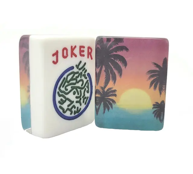 Where the Wind Blows Tropical Sunset American Mah Jongg Tiles