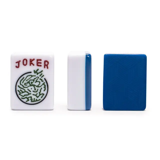 Yellow Mountain Imports American Mahjong Tiles,- 166 Medium-Size Melamine Pieces with Chinese Characters, Western Letters & Numerals, Tiles-Only Set — Indigo Tides